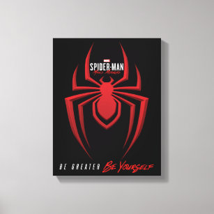 Spider-Man Miles Morales Spider Icon Canvas Print