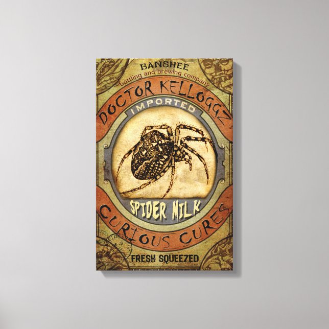 Spider Milk Canvas Print (Front)