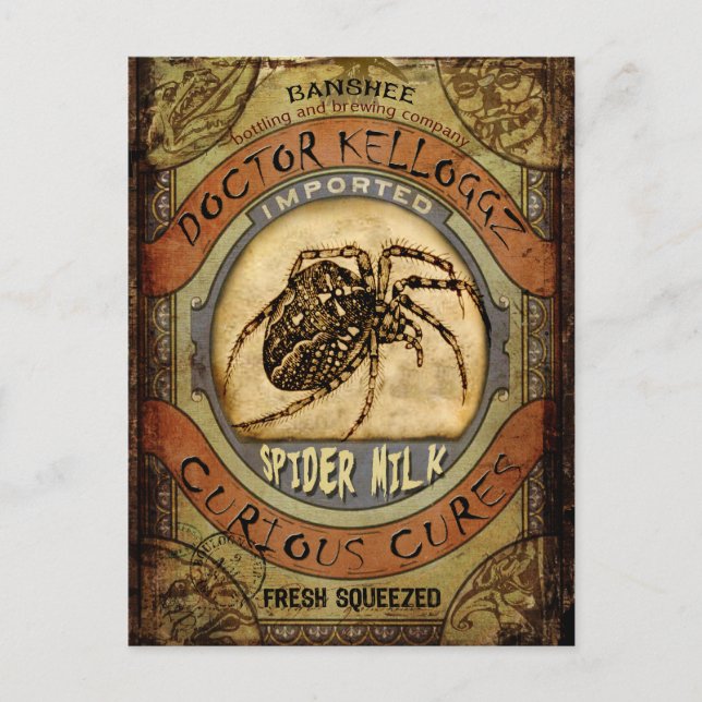 Spider Milk Postcard (Front)