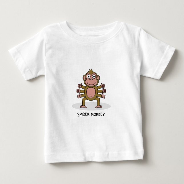 Spider Monkey Baby T-Shirt (Front)