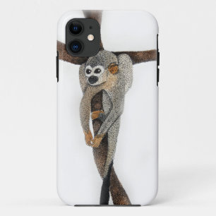 spider monkey pen art Case-Mate iPhone case