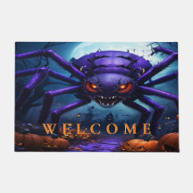 Spider Monster Halloween Doormat