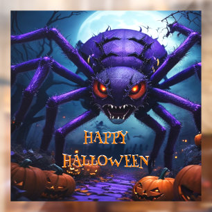 Spider Monster Halloween Window Cling