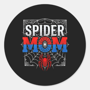Spider Mum Family Matching Funny Mothers Day Mummy Classic Round Sticker
