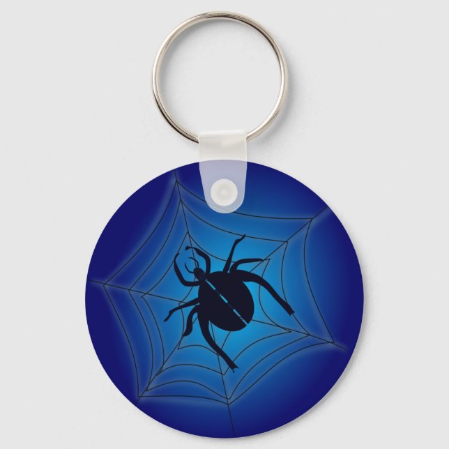 Spider on web key ring (Front)