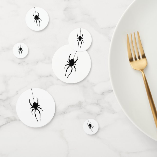 Spider on Web Painting Party Confetti (Group)