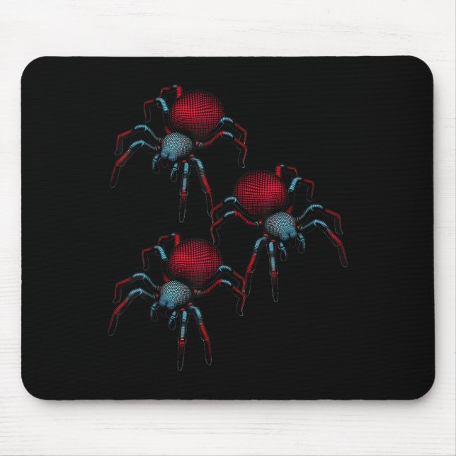 Spider Phobia Spider 3d Woman Women Man Child Girl Mouse Pad (Front)