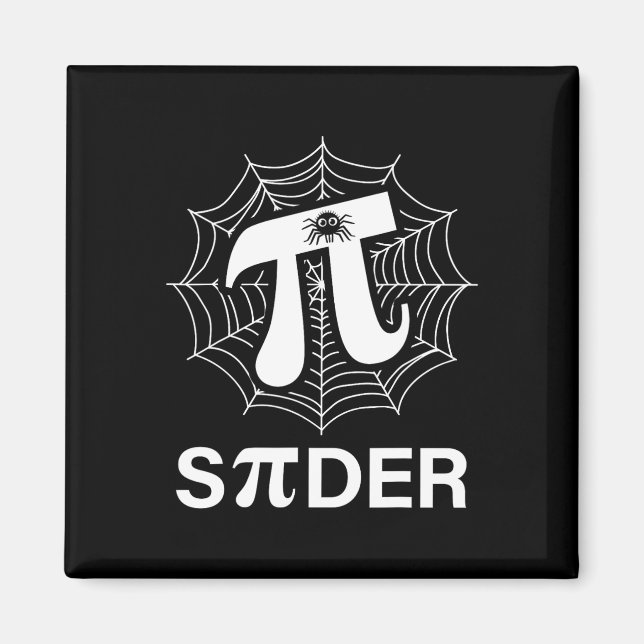 Spider Pi Spider Science Math Teacher Funny Spider Magnet (Front)