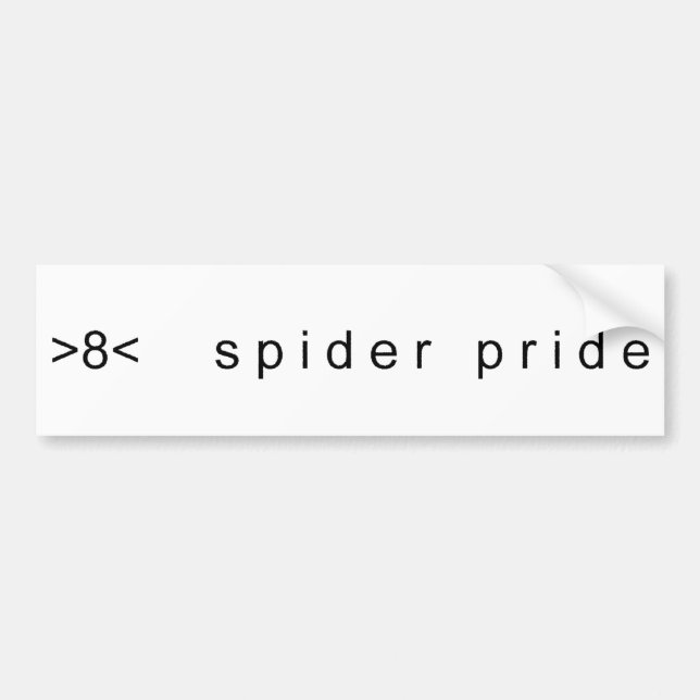 Spider Pride Bumper Sticker (Front)