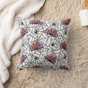 Spider Purple Print Cushion