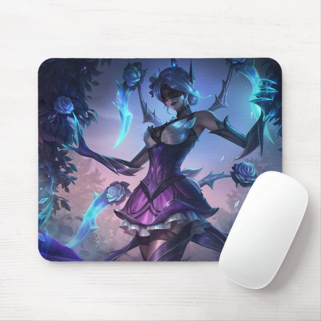 Spider Queen Gaming Mousepad | Gothic Theme Design (With Mouse)