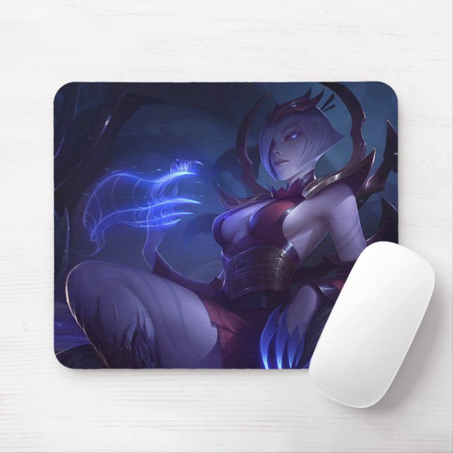 Spider Queen Gaming Mousepad | Gothic Theme Design (With Mouse)
