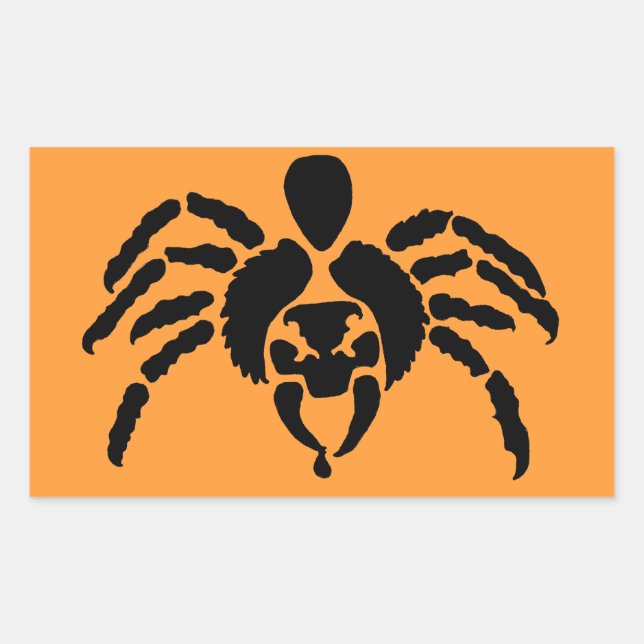 Spider Rectangular Sticker (Front)