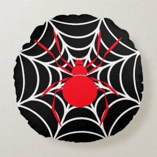 Spider’s Lair Accent Round Pillow