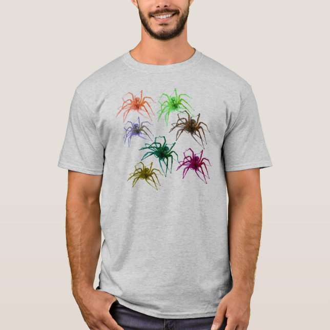 Spider Shirt (Ver. 2)  Colourful Spiders! (Front)