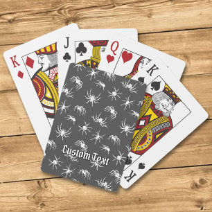 Spider Silhouettes Pattern Playing Cards
