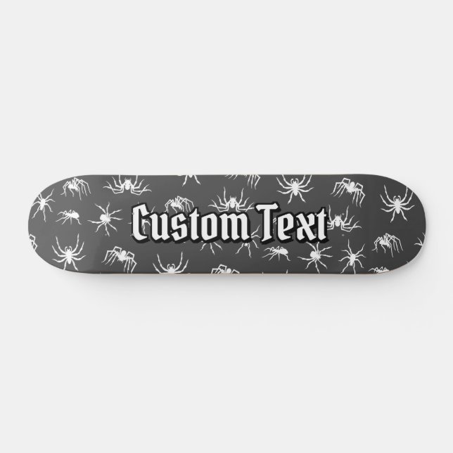 Spider Silhouettes Pattern Skateboard (Horz)