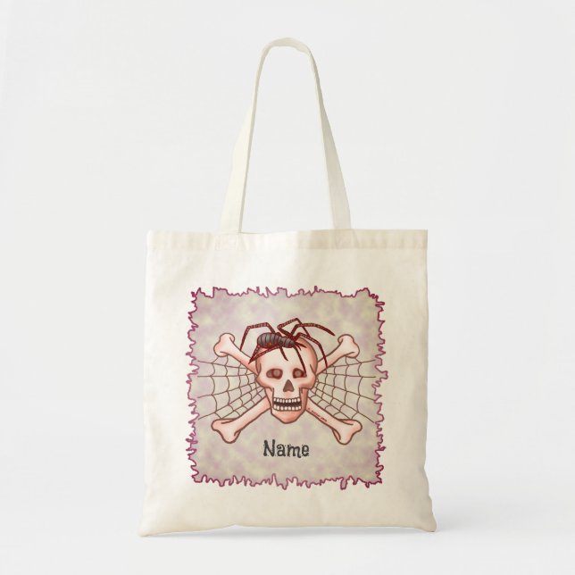 Spider Skull tote bag (Front)