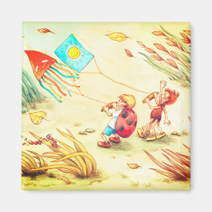 Spider Sonja and Ladybug Kai in November Magnet