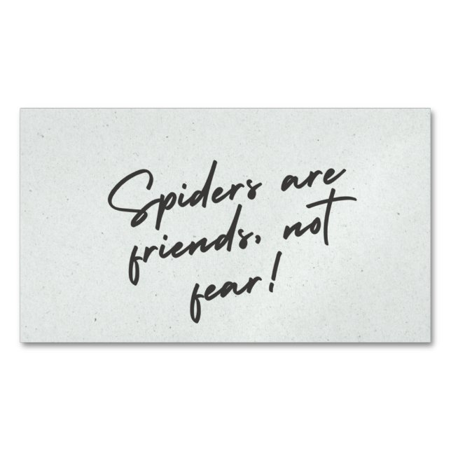 Spider Spirit – Bold Nature-Inspired Design Watch Magnetic Business Card (Front)