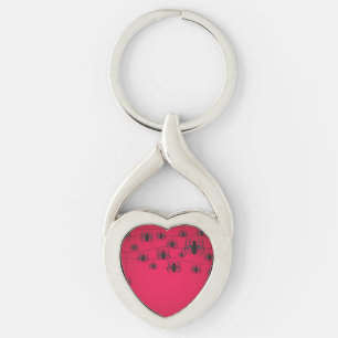 Spider string key ring