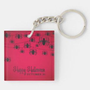 Spider string key ring