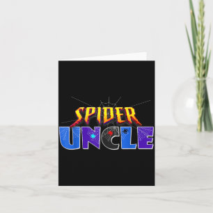 Spider Uncle Design Fathers Day Matching Family Card