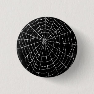 SPIDER WEB 3 CM ROUND BADGE