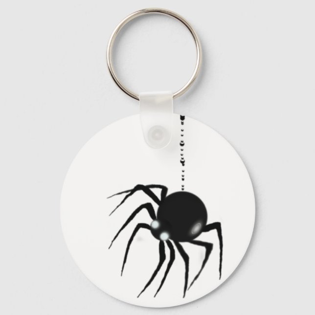 SPIDER & WEB by SHARON SHARPE Key Ring (Front)