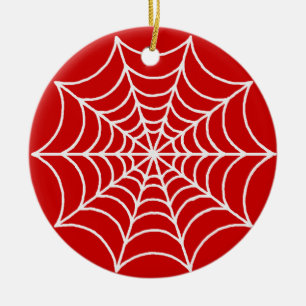 Spider Web Ceramic Tree Decoration