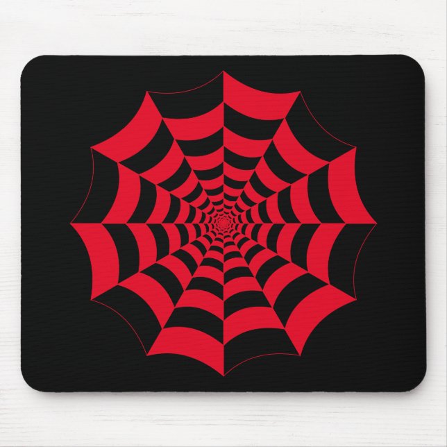 Spider web Chequered Mouse Pad (Front)