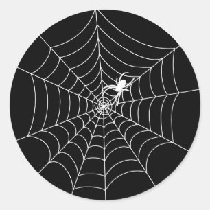 Spider Web Classic Round Sticker
