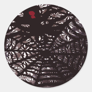 Spider Web Classic Round Sticker