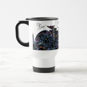 Spider Web Colour Travel Mug