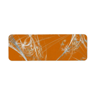 Spider Web Fract Background Return Address Sticker