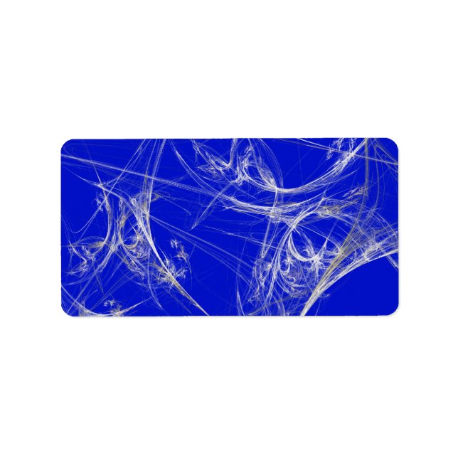Spider Web Fractal Background Address Sticker (Front)