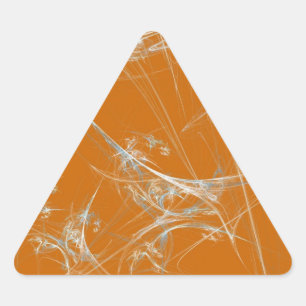 Spider Web Fractal BackgroundTriangle Sticker