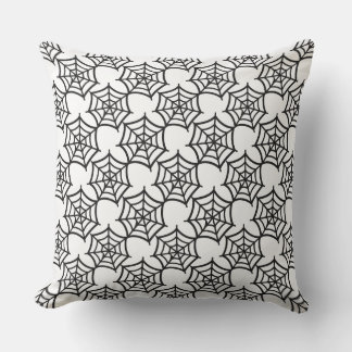 spider web halloween pattern outdoor cushion