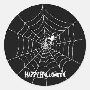 Spider Web Halloween Sticker