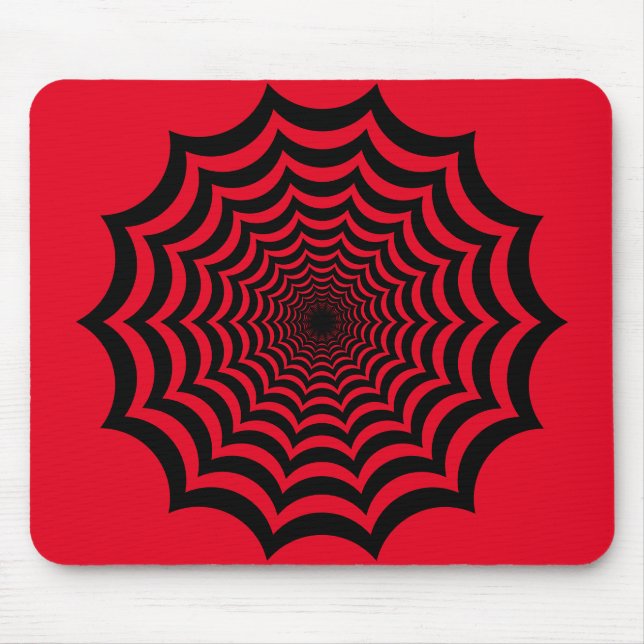 Spider Web Hypnotic Mouse Pad (Front)