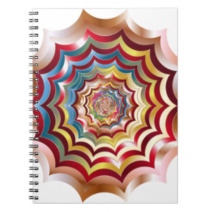 spider web hypnotic revitalised spiral notebook