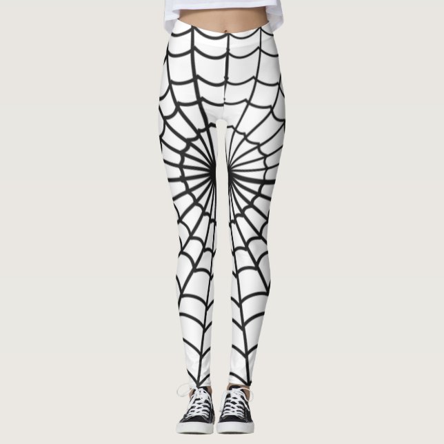Spider Web Leggings, Halloween Costume Leggings (Front)