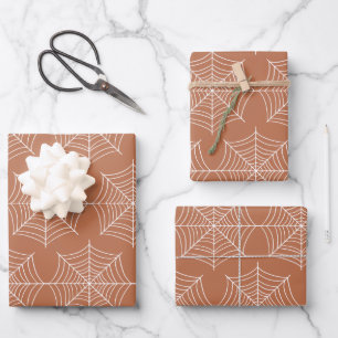 Spider Web Pattern Wrapping Paper Sheet