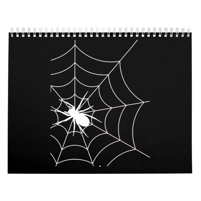 Spider Web Pregnancy Announcement Halloween Calendar (Cover)