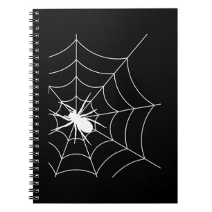 Spider Web Pregnancy Announcement Halloween Notebook