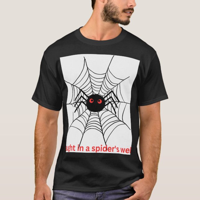 Spider web premium customise T-shirts (Front)