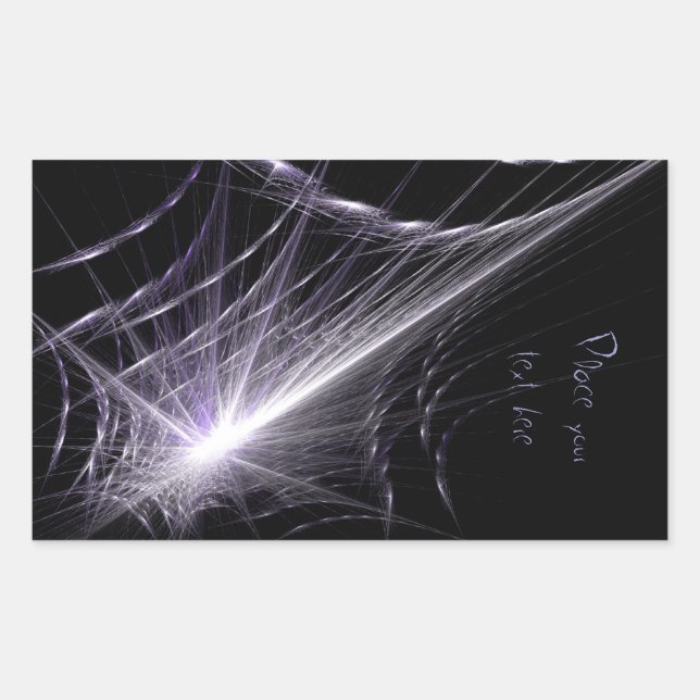 Spider Web Rectangular Sticker (Front)