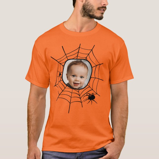 Spider web spiderweb custom personalised photo T-Shirt (Front)