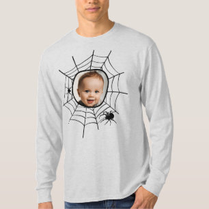 Spider web spiderweb spooky fun custom photo T-Shirt