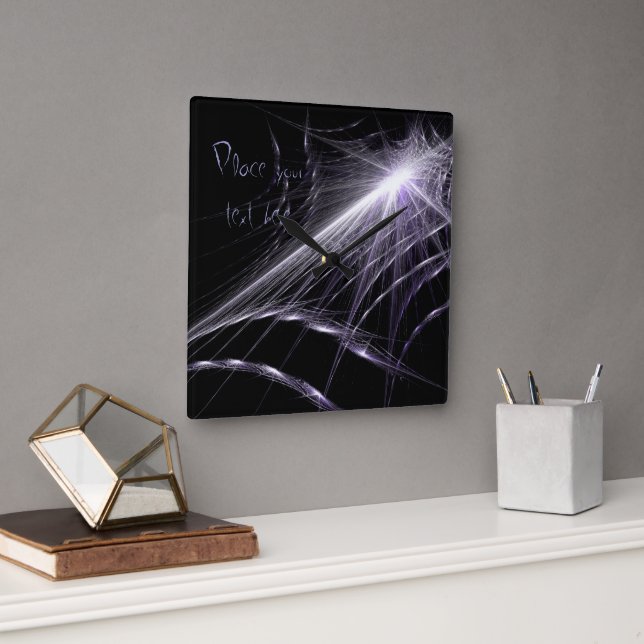 Spider Web Square Wall Clock (Office)